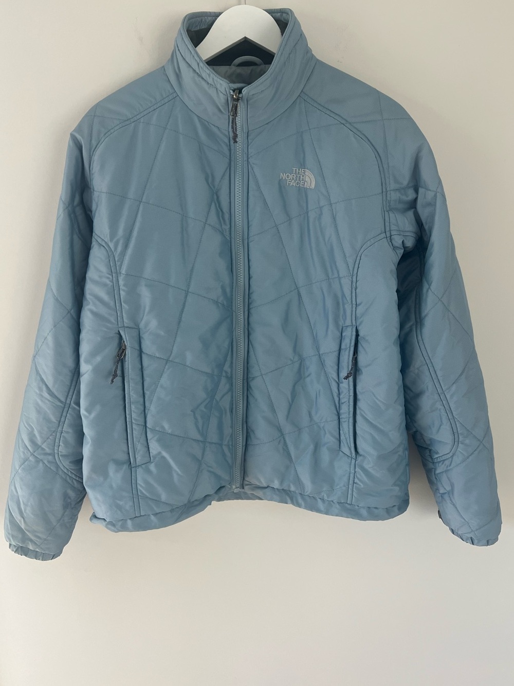 EUC NorthFace nylon-polyester lightweight puffer jacket